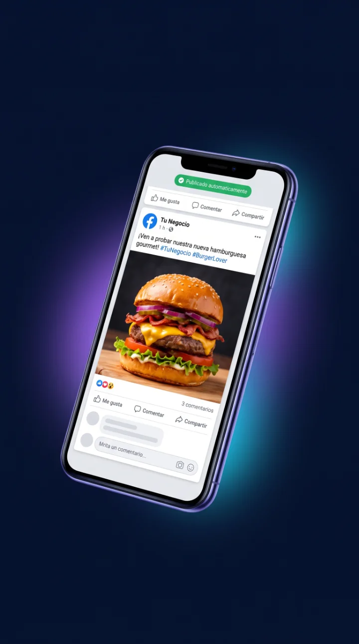 Facebook post auto-published