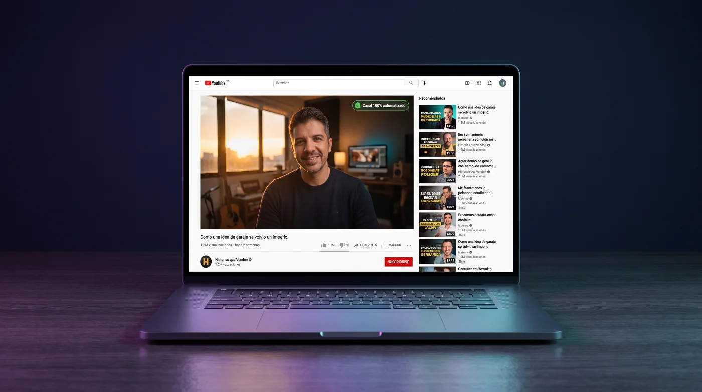 Automated YouTube channel with linked episodes